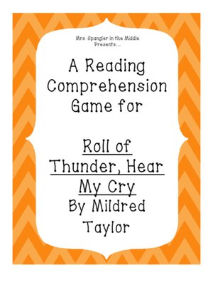 cover image of Roll of Thunder, Hear My Cry Reading Comprehension Game
